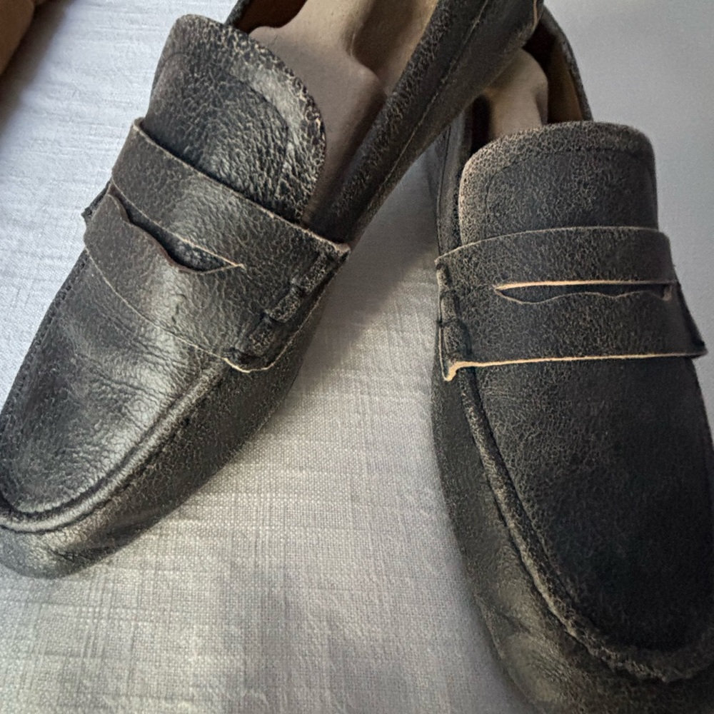 Zara distressed leather loafers - Picture 10 of 10